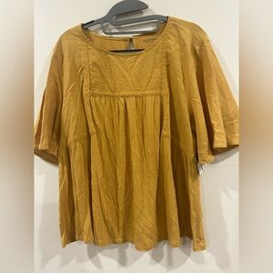Arizona Jean Company Women's Golden Blouse size XL